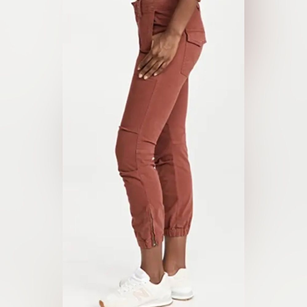 Nili Lotan military Jogger zip Ankle Pants HENNA size 6